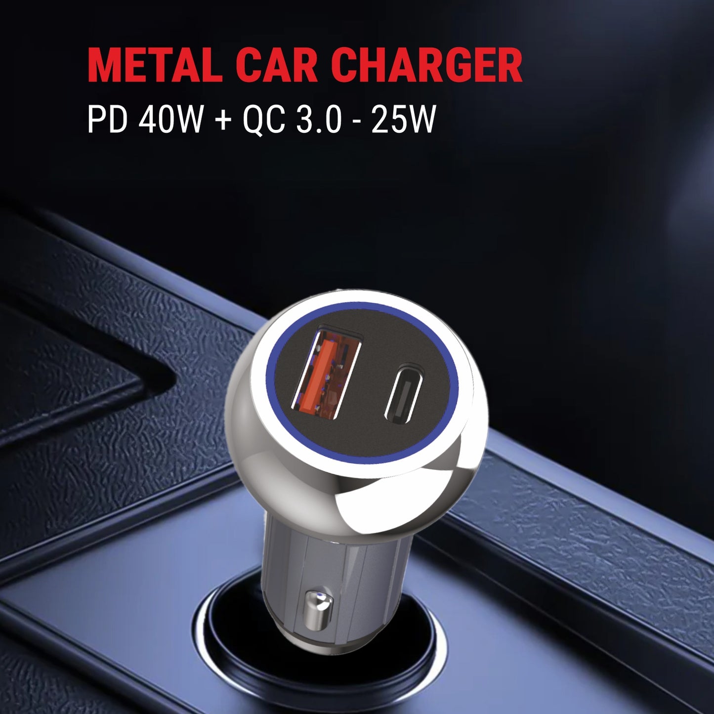 Unix UX-CC01 65W PD+USB Car Charger