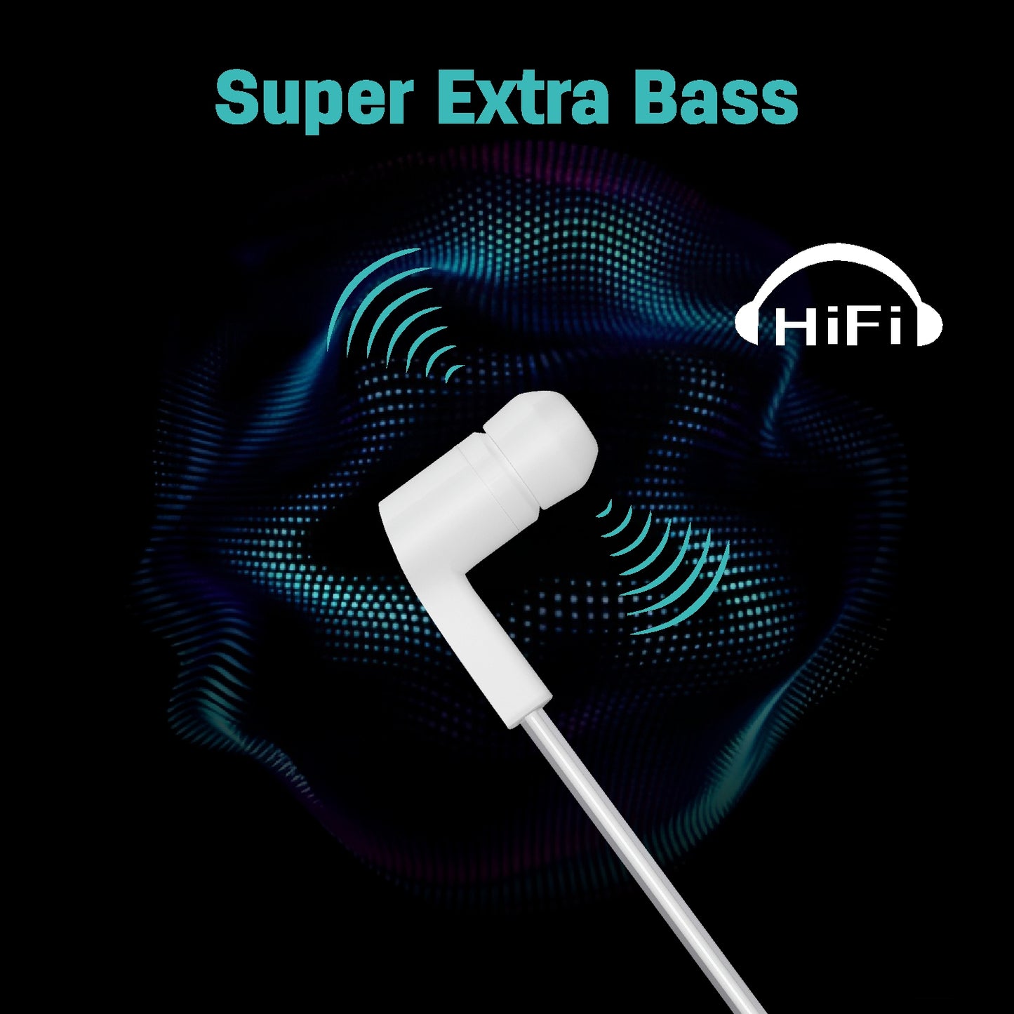 UNIX UX-C3 Wired Earphones äóñ Super Bass & Hi-Fi Stereo Sound for Power Beats