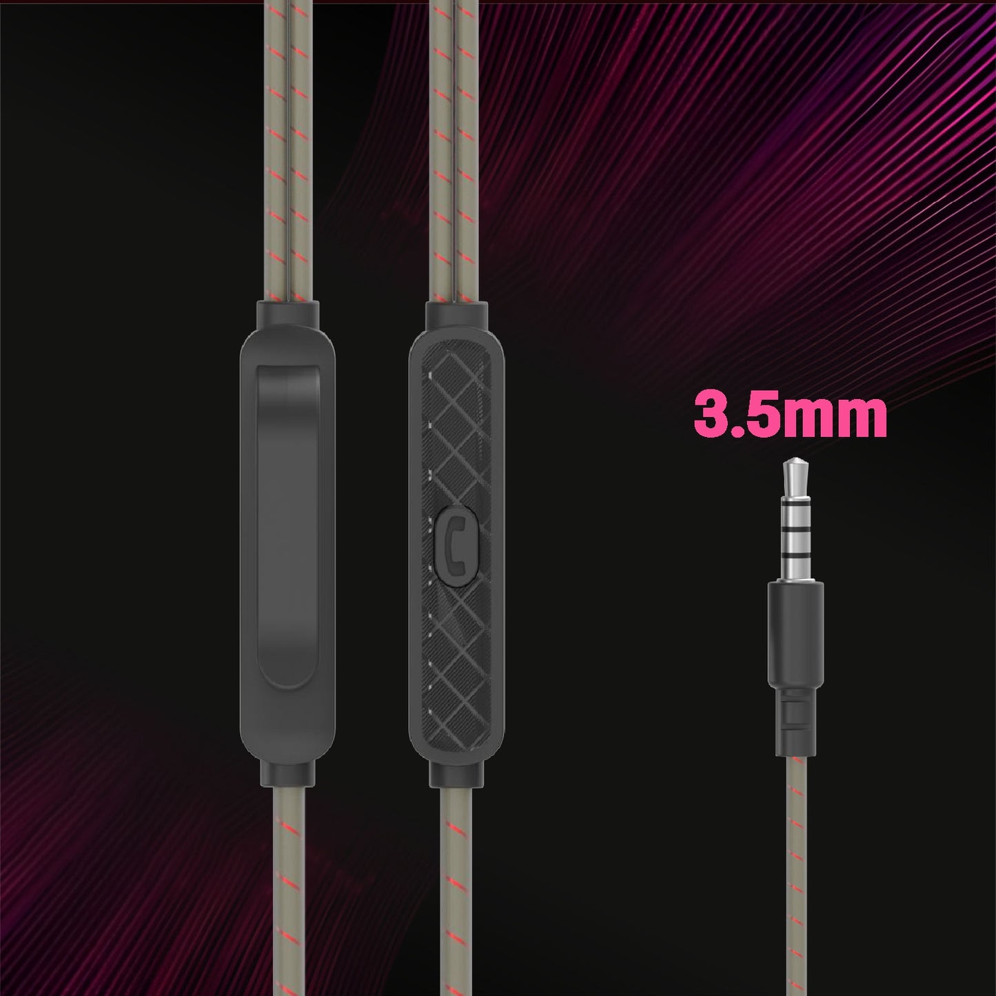 UNIX Konrad Wired Earphones  Hi-Fi Stereo Sound with HD Mic & Deep Bass