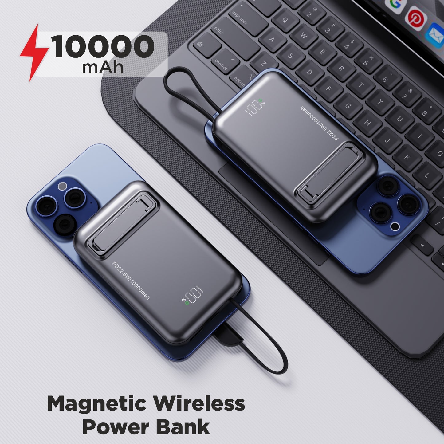 10000mAh Magnetic Wireless Power Bank