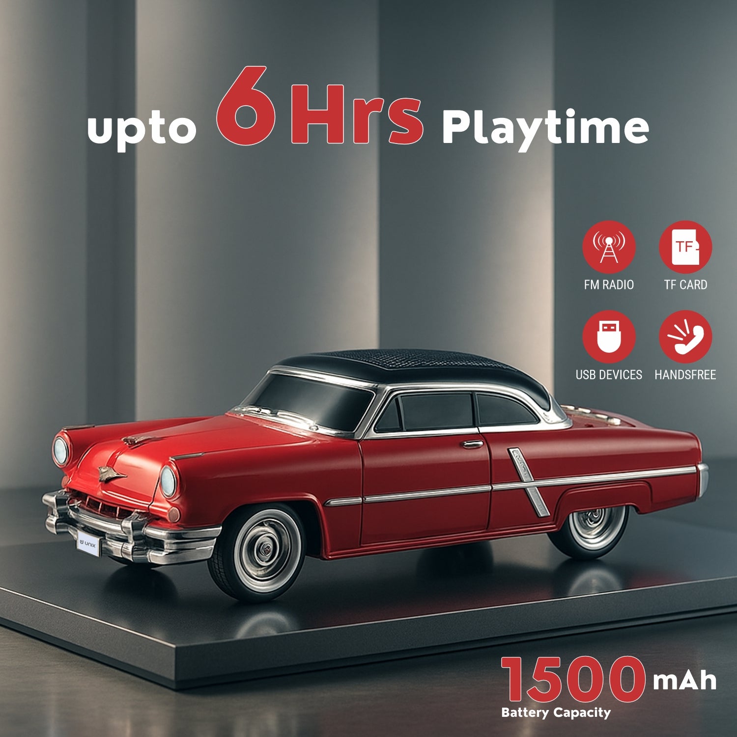 UNIX Capri 52 Vintage Classic Car Bluetooth Speaker