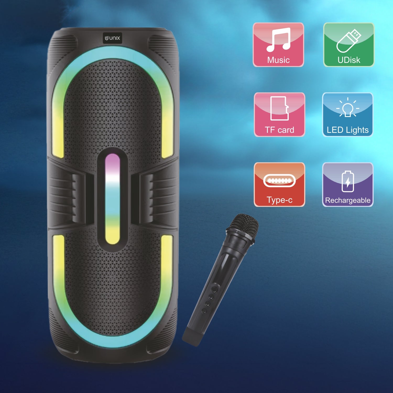 ODC UX-888 40W RGB Party Speaker