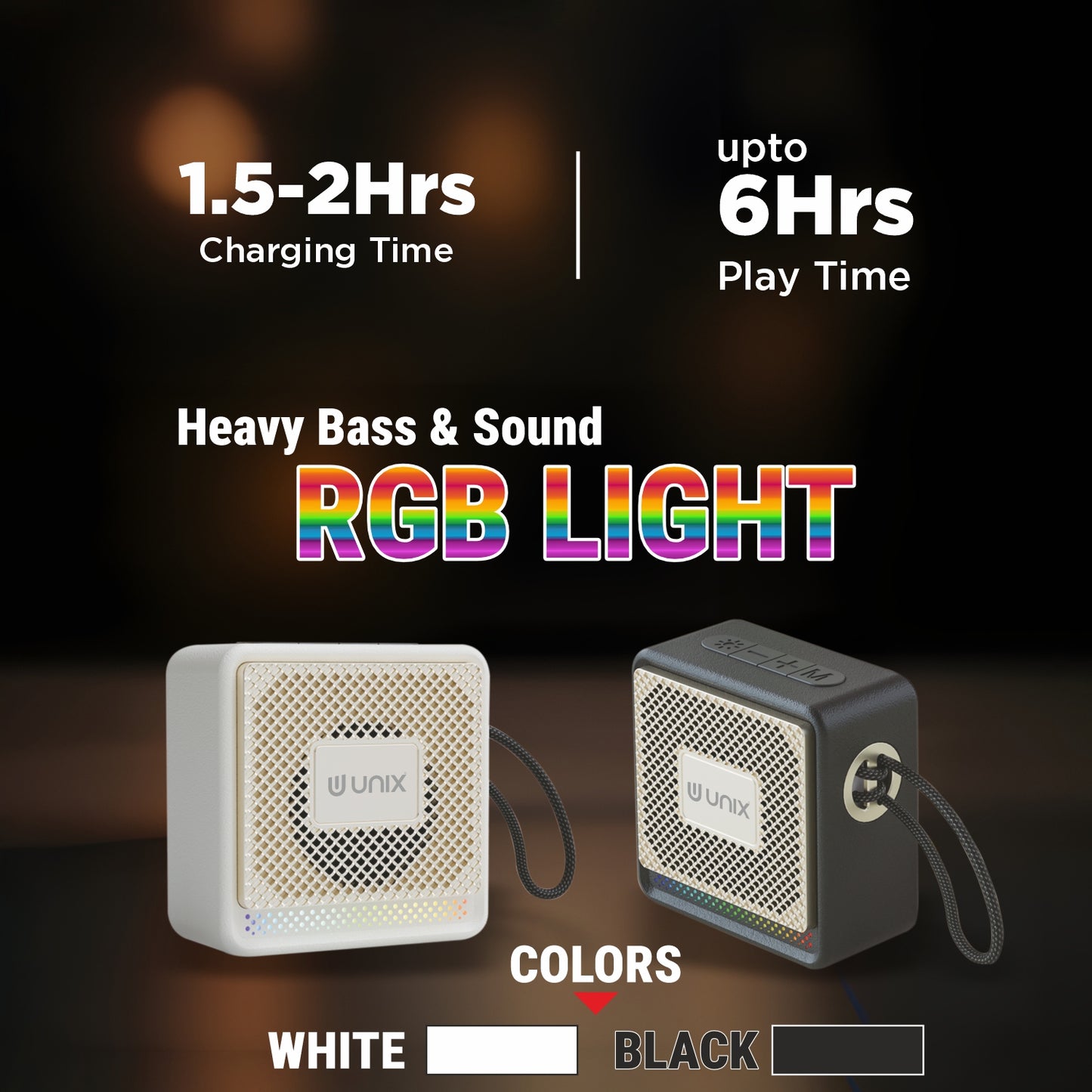 Unix PopBeat RGB Wireless Speaker