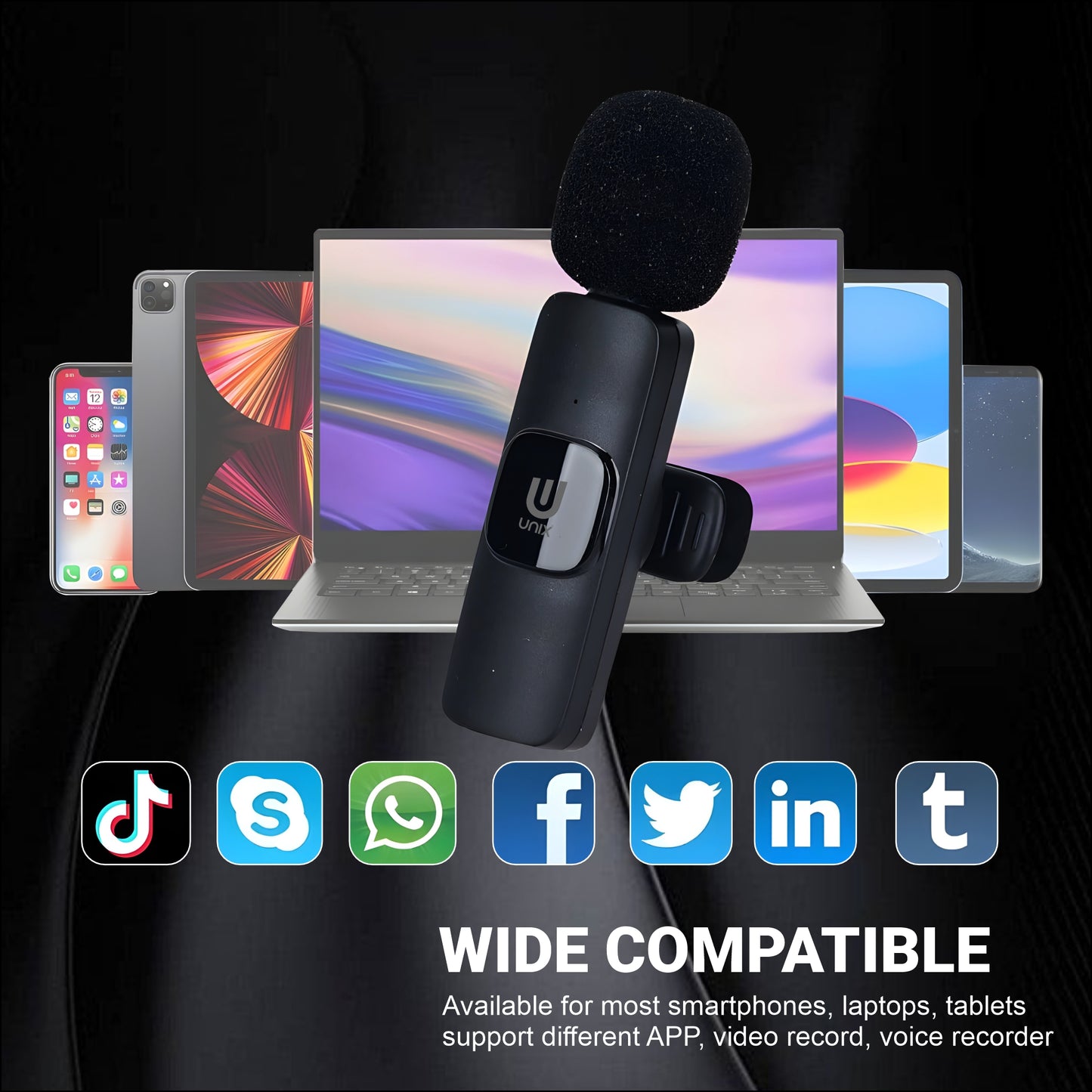 UNIX MC2 Wireless Dual Microphone