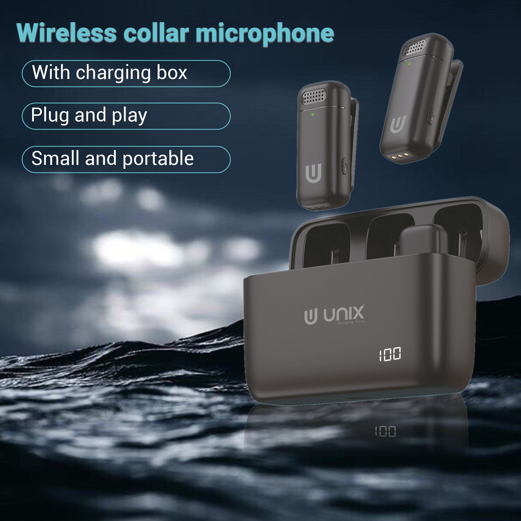 UNIX MC1 Wireless Dual Microphone