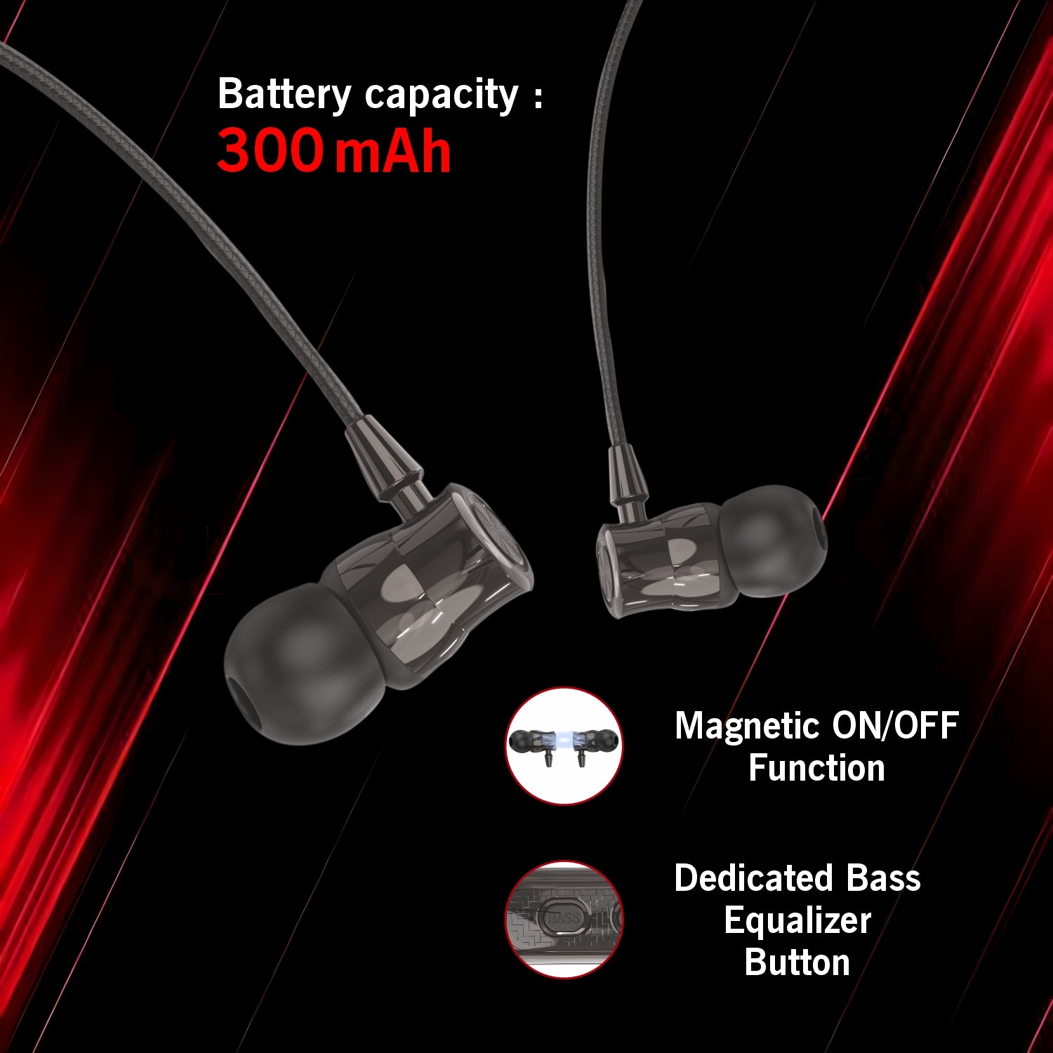 Magnetic On/Off Bluetooth Neckband