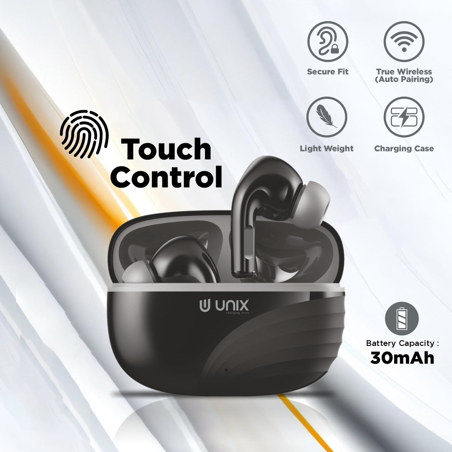 touch control wireless earbuds