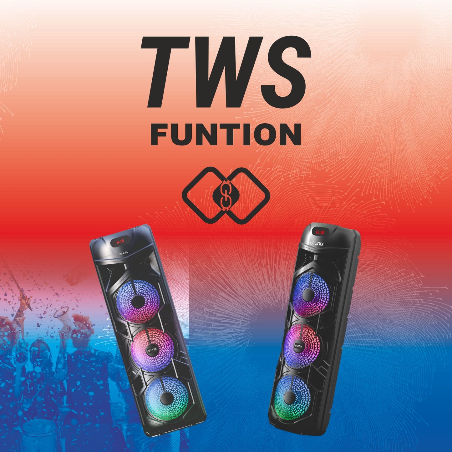 Decibelz Rhythm 50W RGB Party Speaker