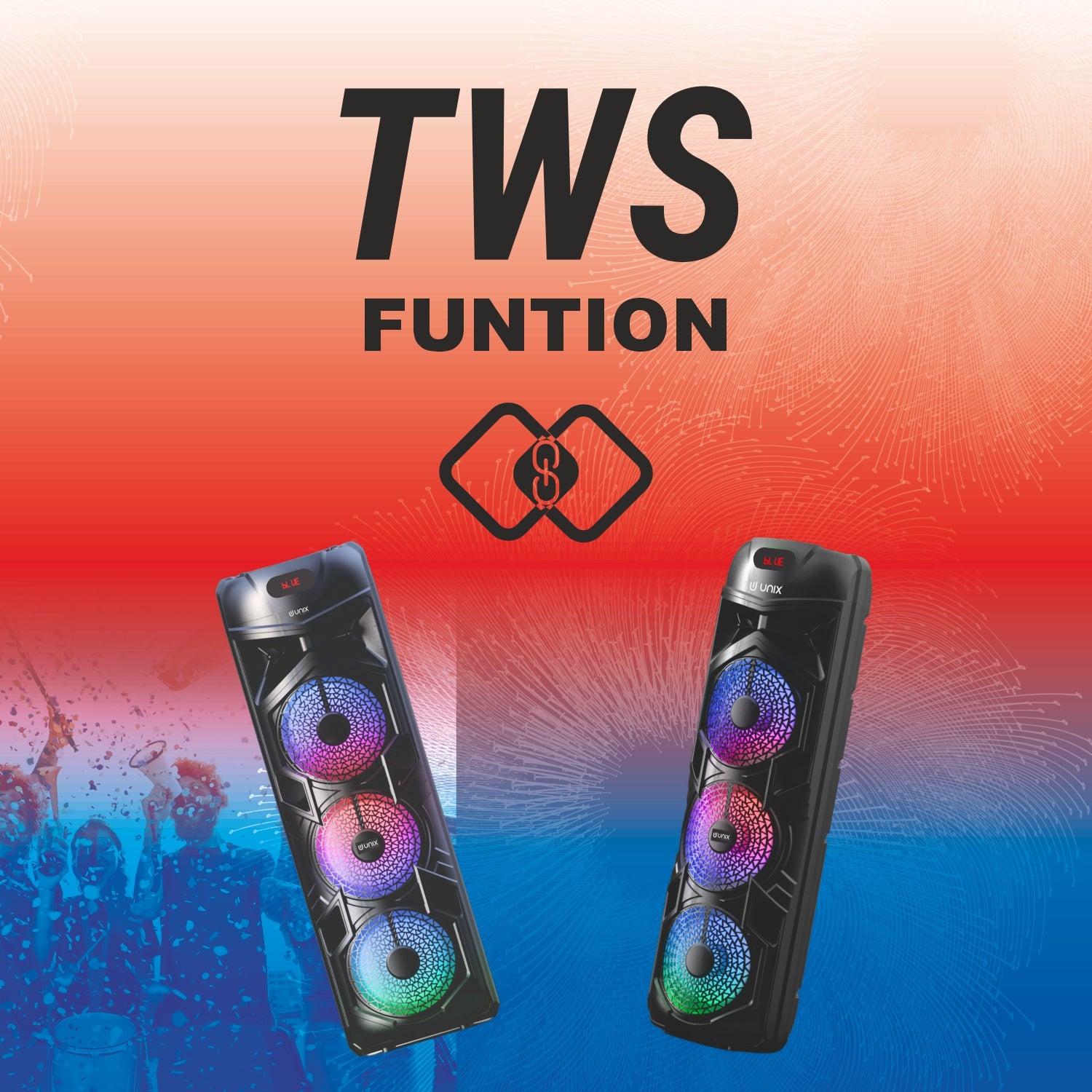 Decibelz Rhythm 50W RGB Party Speaker