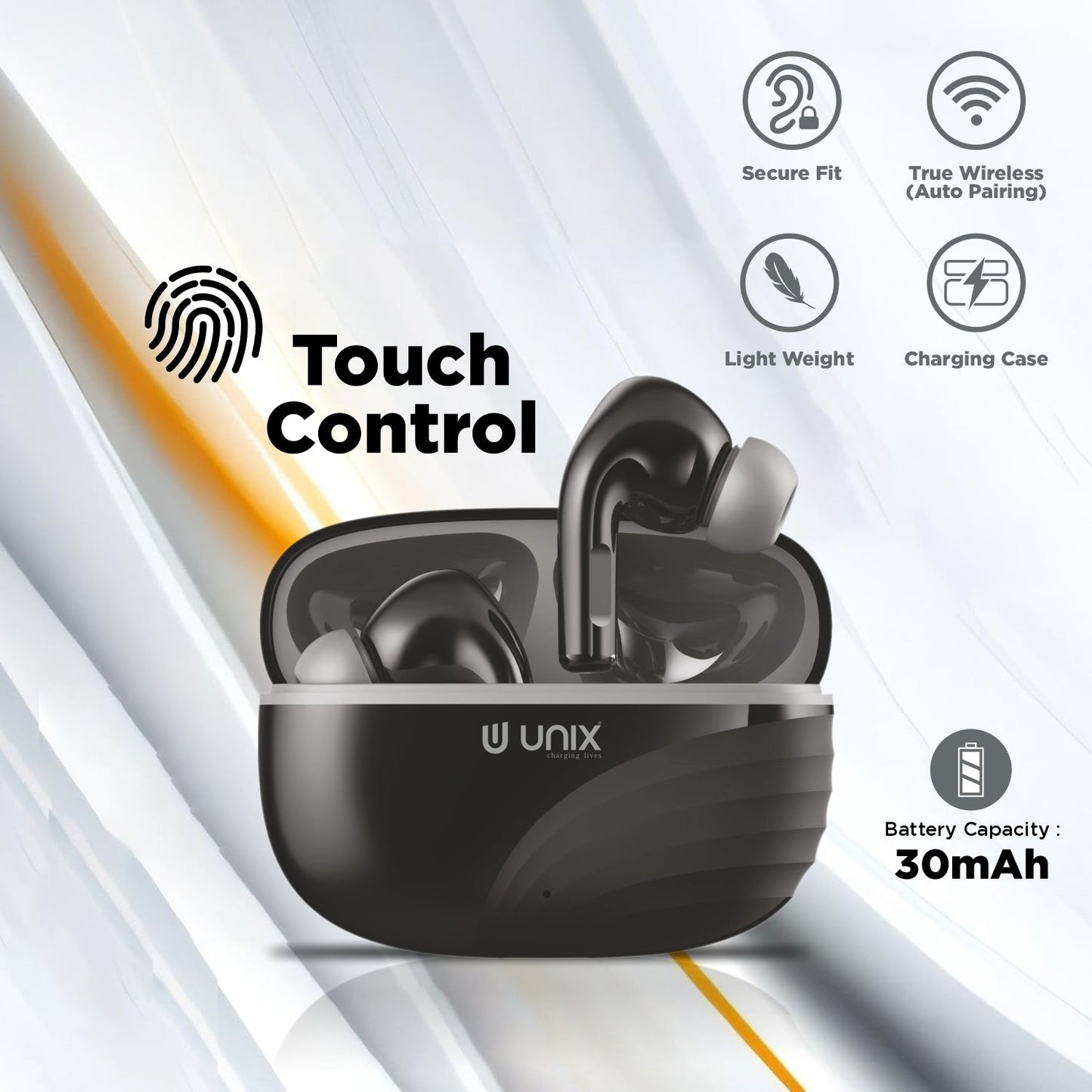 touch control wireless earbuds