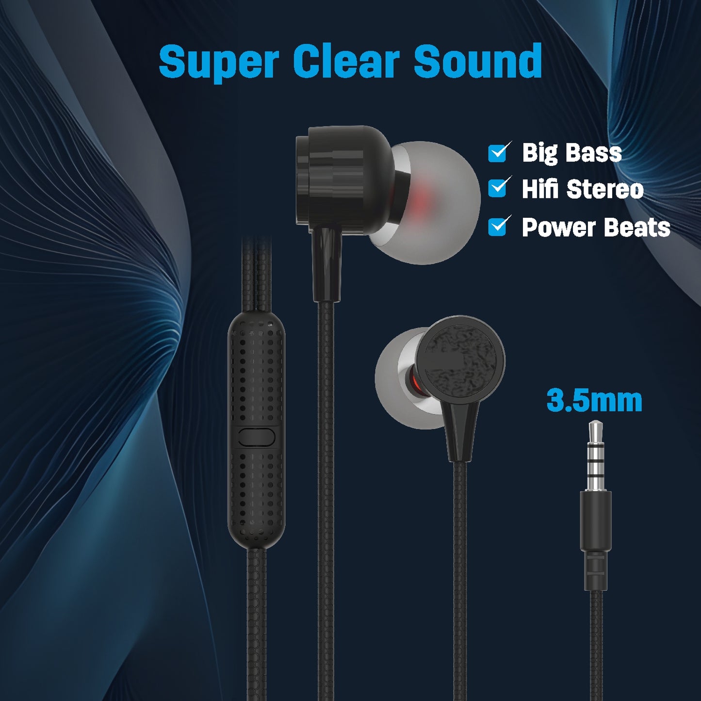 super clear sound earphone 