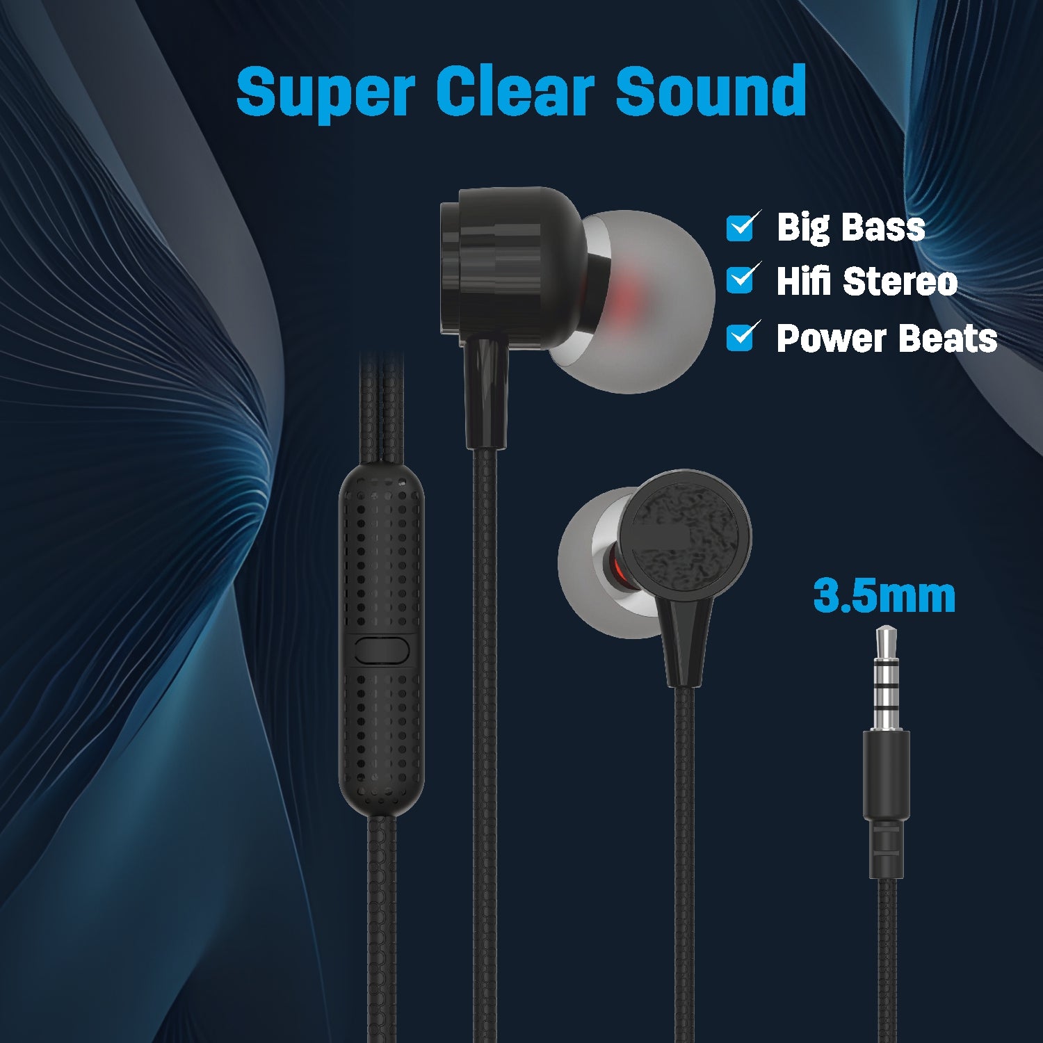 super clear sound earphone 