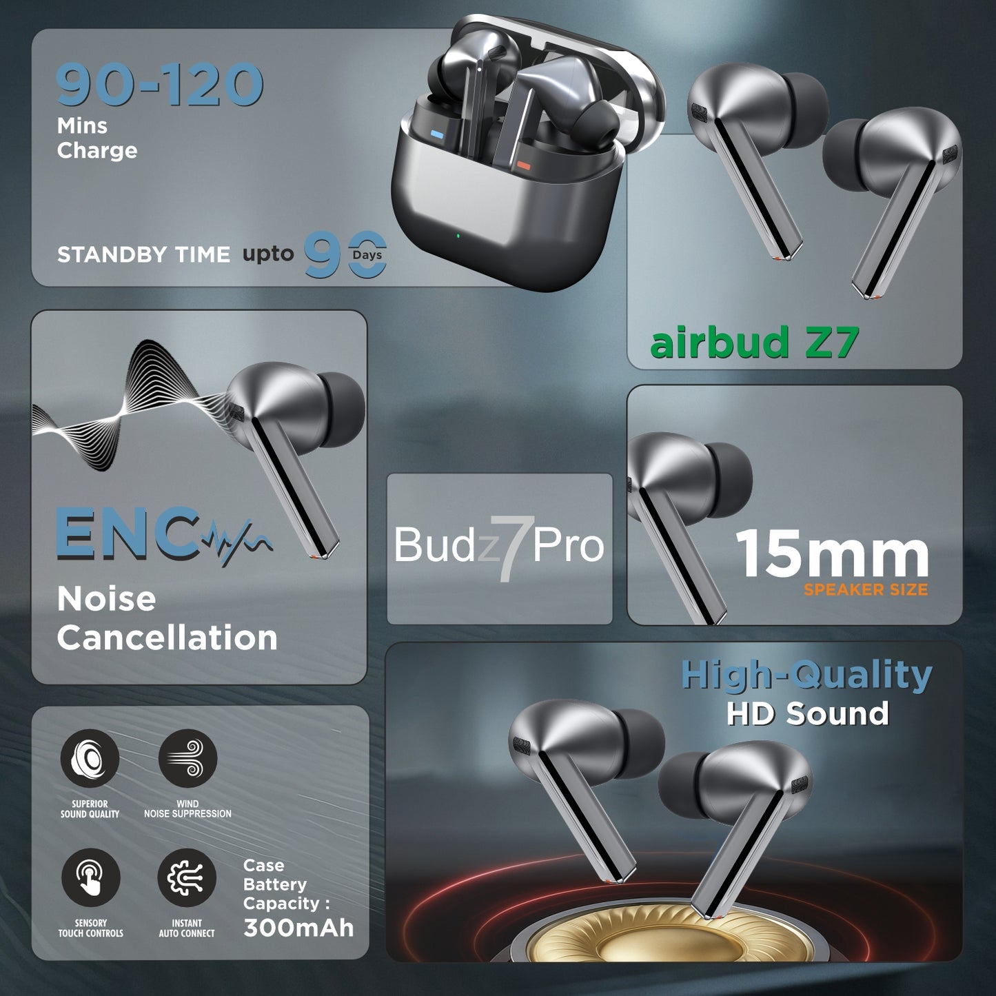 Long battery life earbuds India