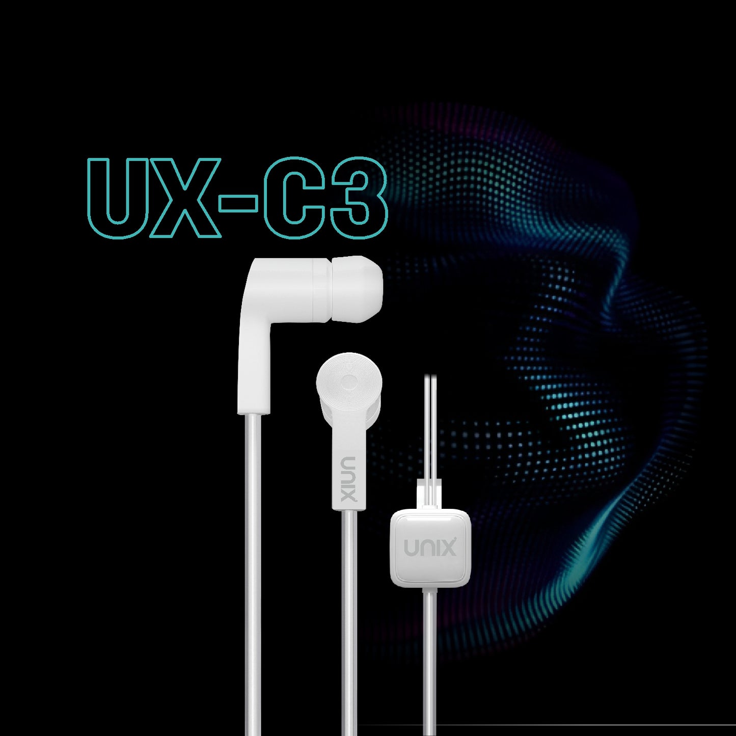 UNIX UX-C3 Wired Earphones äóñ Super Bass & Hi-Fi Stereo Sound for Power Beats