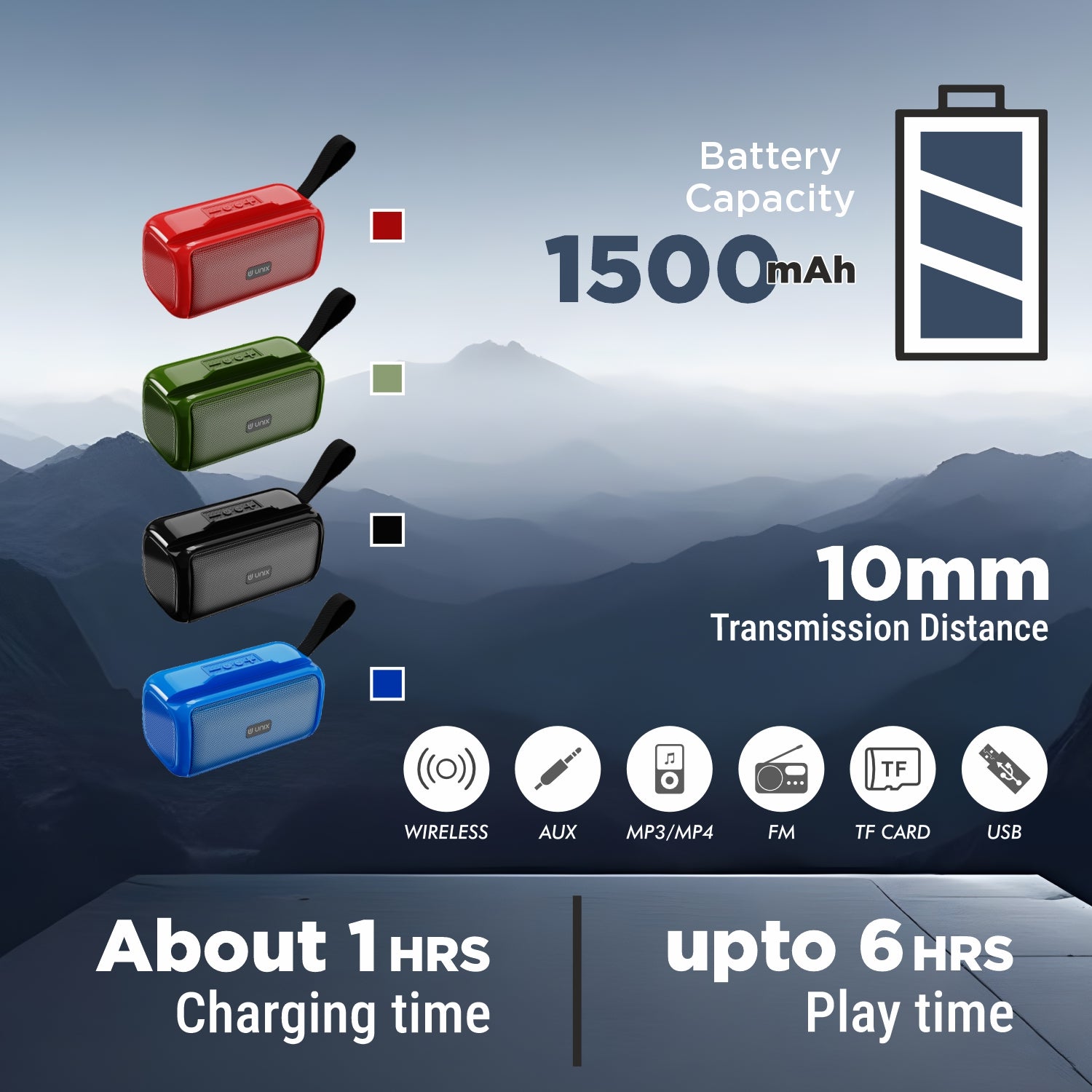 10 mm transmission distance 