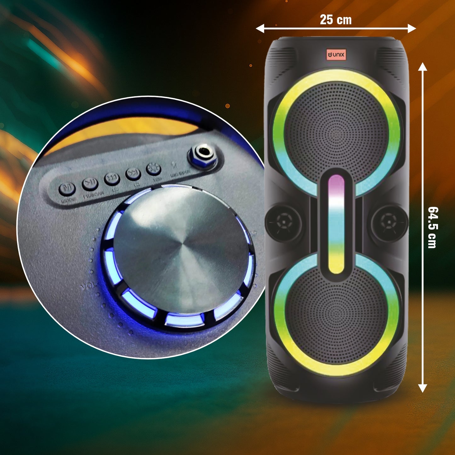 UNIX VEZ 40W Wireless Party Speaker