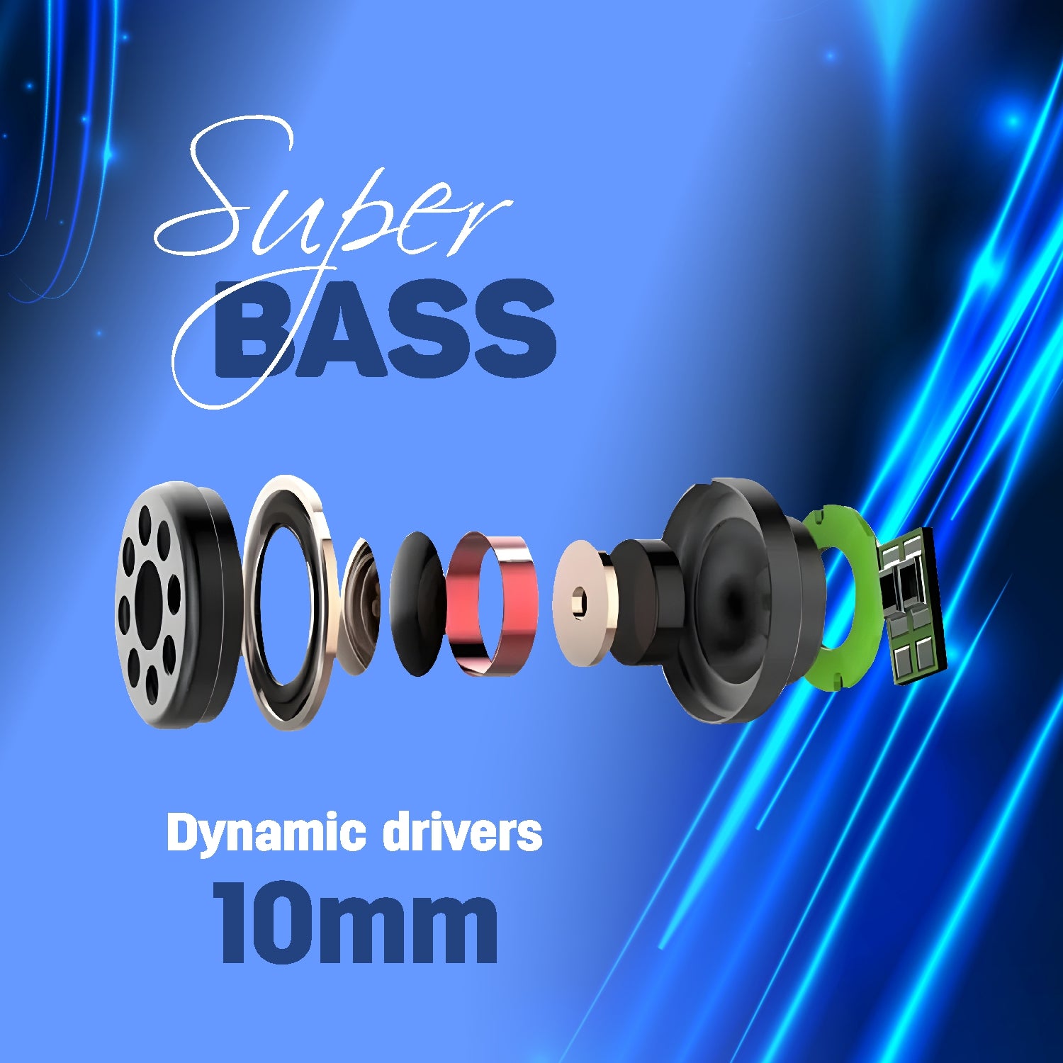 Unix Hip Hop Wired Earphones super bass