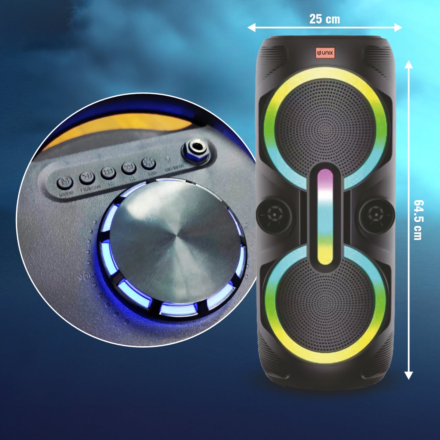 ODC UX-888 40W RGB Party Speaker