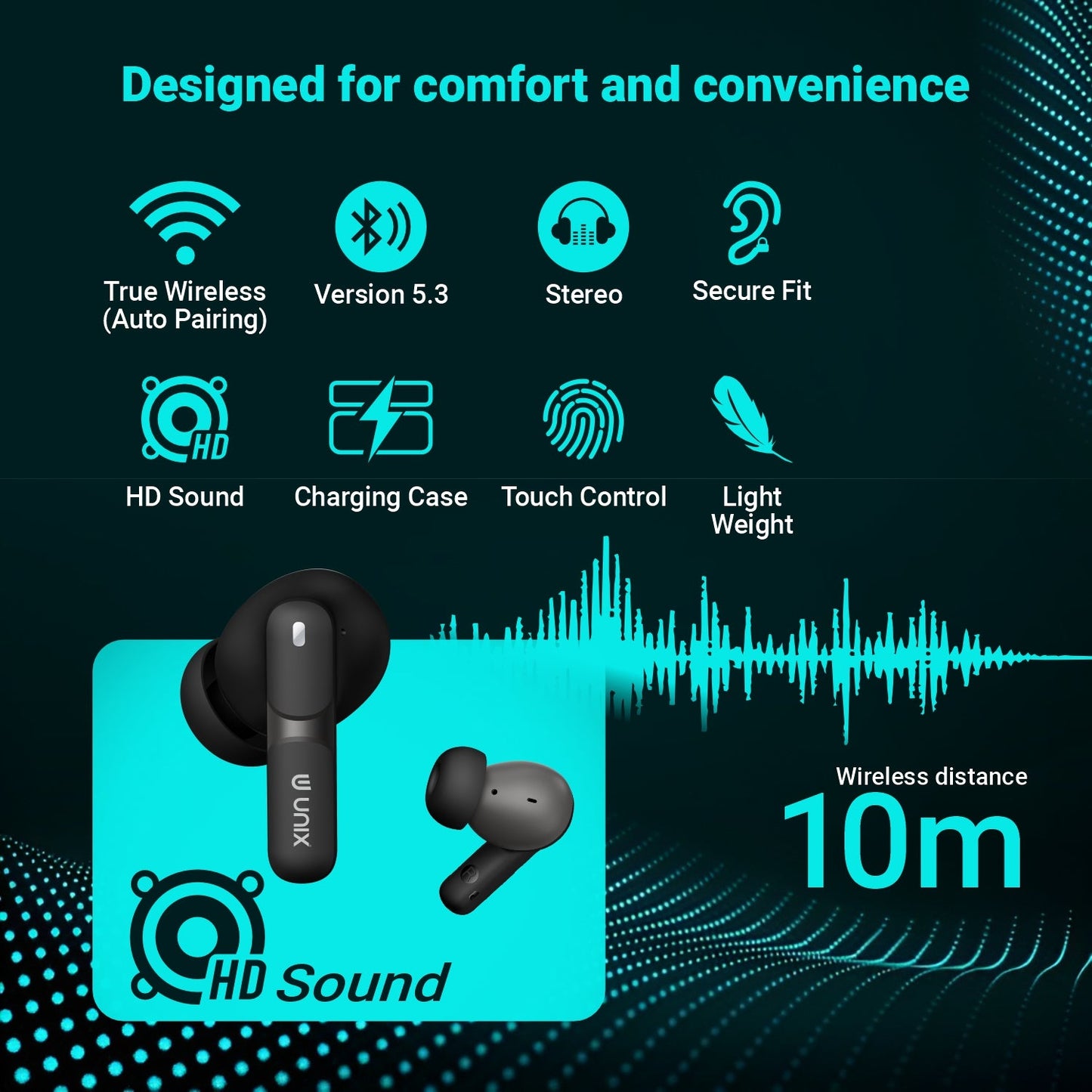 10mm Wireless Earbuds