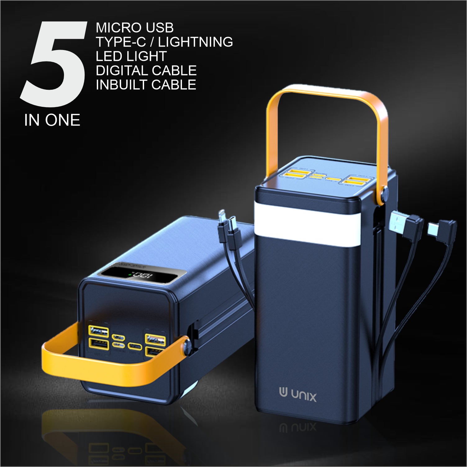 Unix UX-1539 50000 mAh Power Bank With Fast Charging