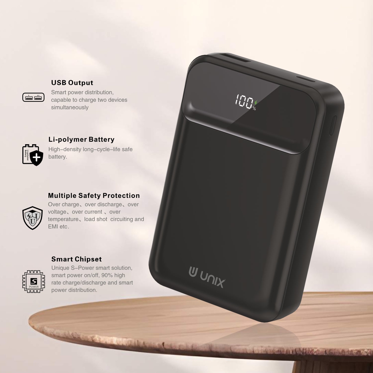 UNIX UX-1523 TASK 20000mAh Power Bank