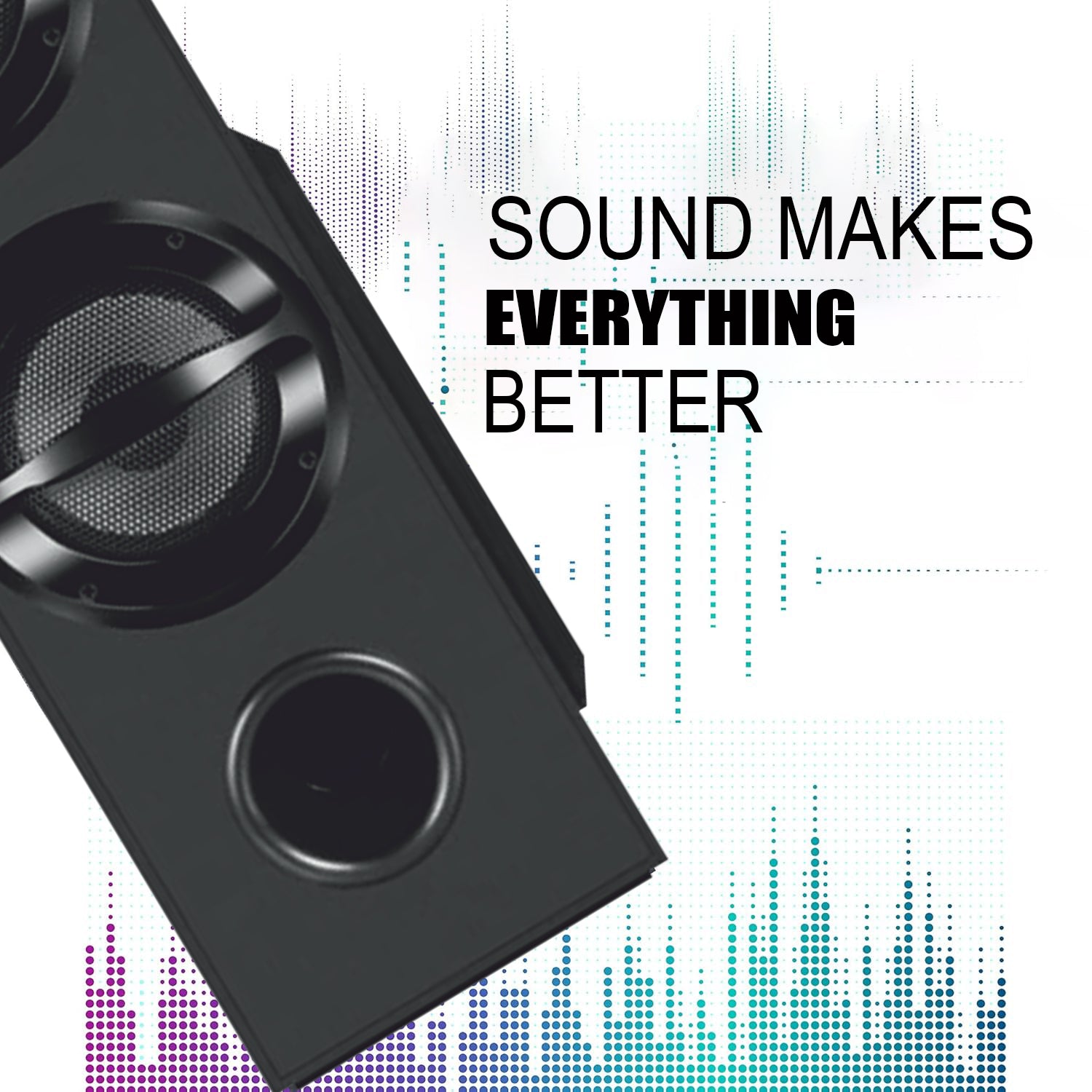 UNIX Boom 24 Sound Tower Speaker – 50W Power, Extra Bass Woofer, Multiple Connectivity & Remote