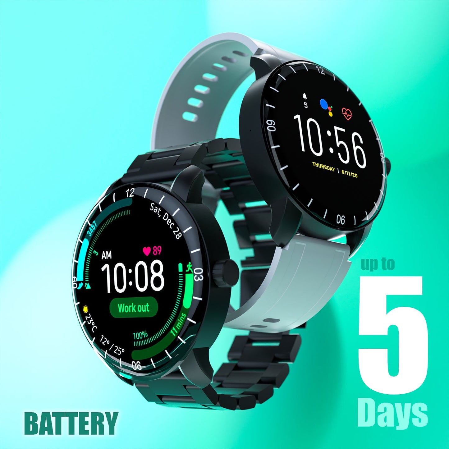 Unix USW-3 Storm Bluetooth Calling Smartwatch | 1.43" AMOLED Display, IP67 Waterproof, 5-Day Battery - Unixindia.