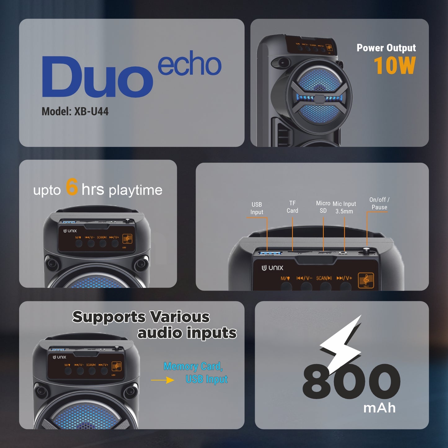 Duo 10W Stereo Speaker
