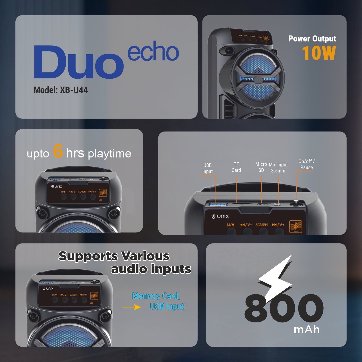 Duo 10W Stereo Speaker