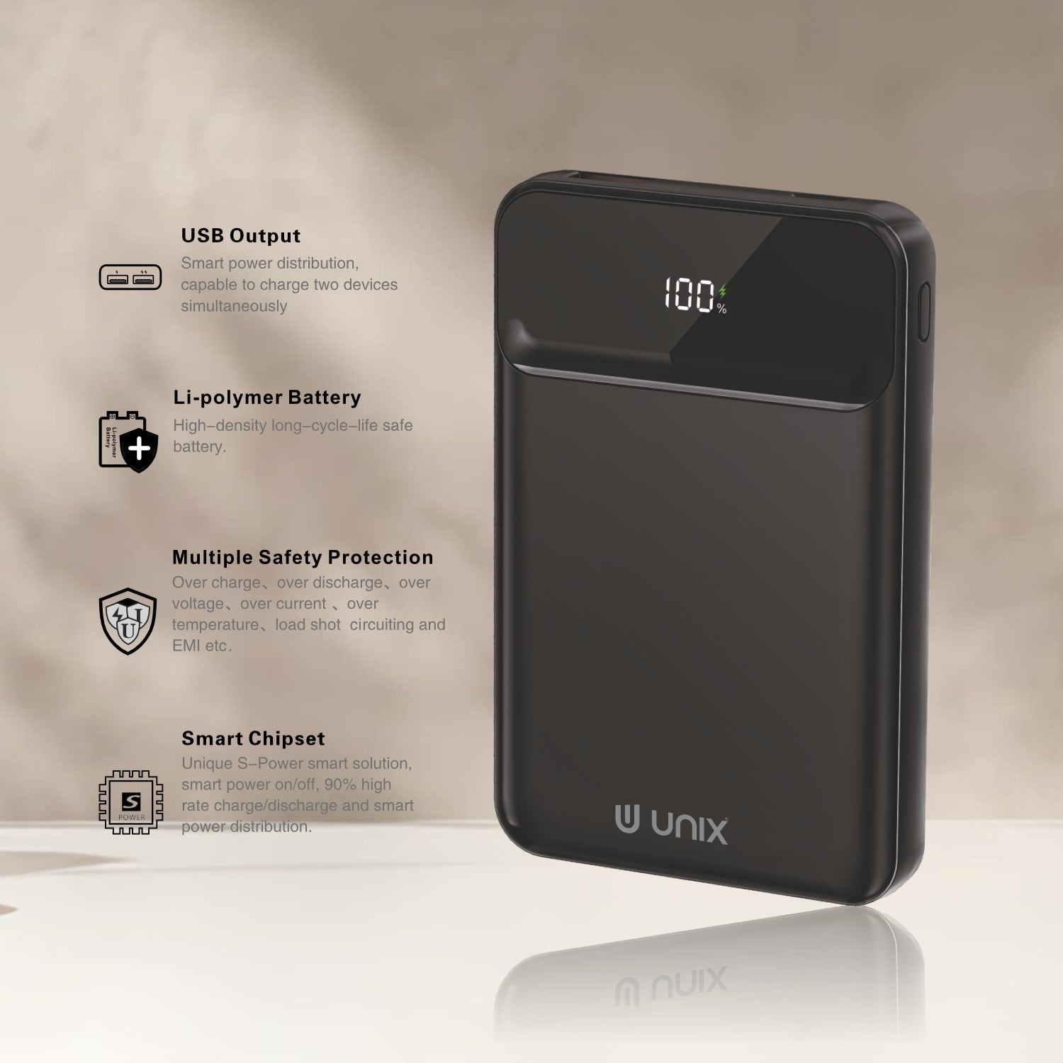 UNIX UX-1522 Astro 10000mAh Power Bank