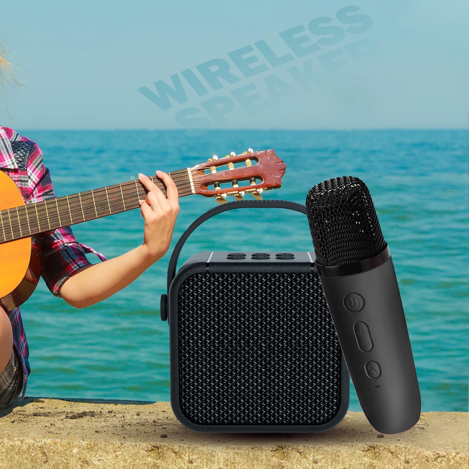 UnixIndia Mystic Wireless Bluetooth Speaker with Mic | Portable Multi-Function Stereo Speaker - Unixindia.