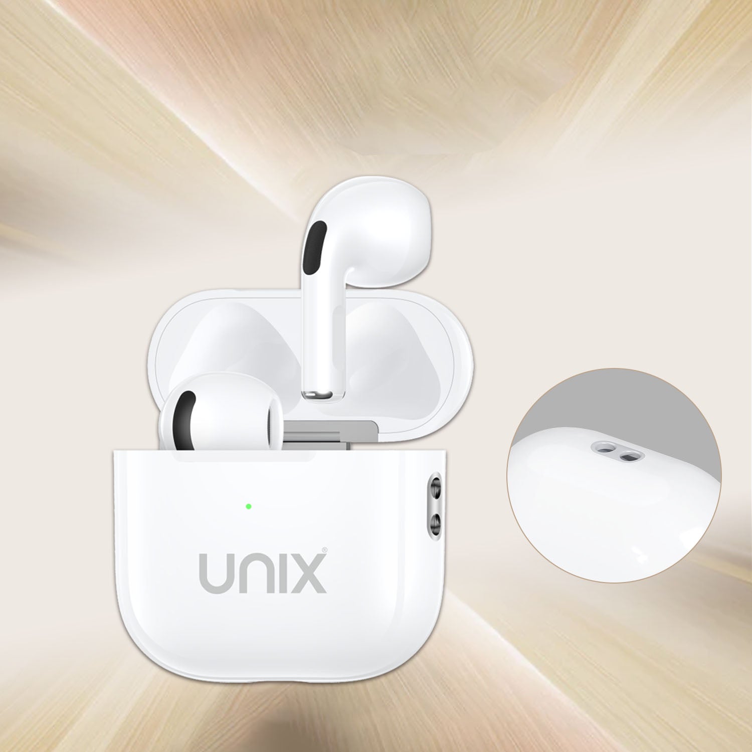 UNIX UX-3000 TWS Earbuds – 38-Hour Playtime, Clear Sound & Compact Stylish Design