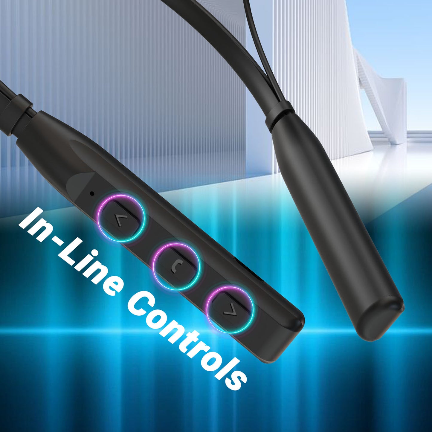 Unix Vivid MX6 Bluetooth Neckband äóñ HD Stereo Sound, Up to 22 Hours Talktime