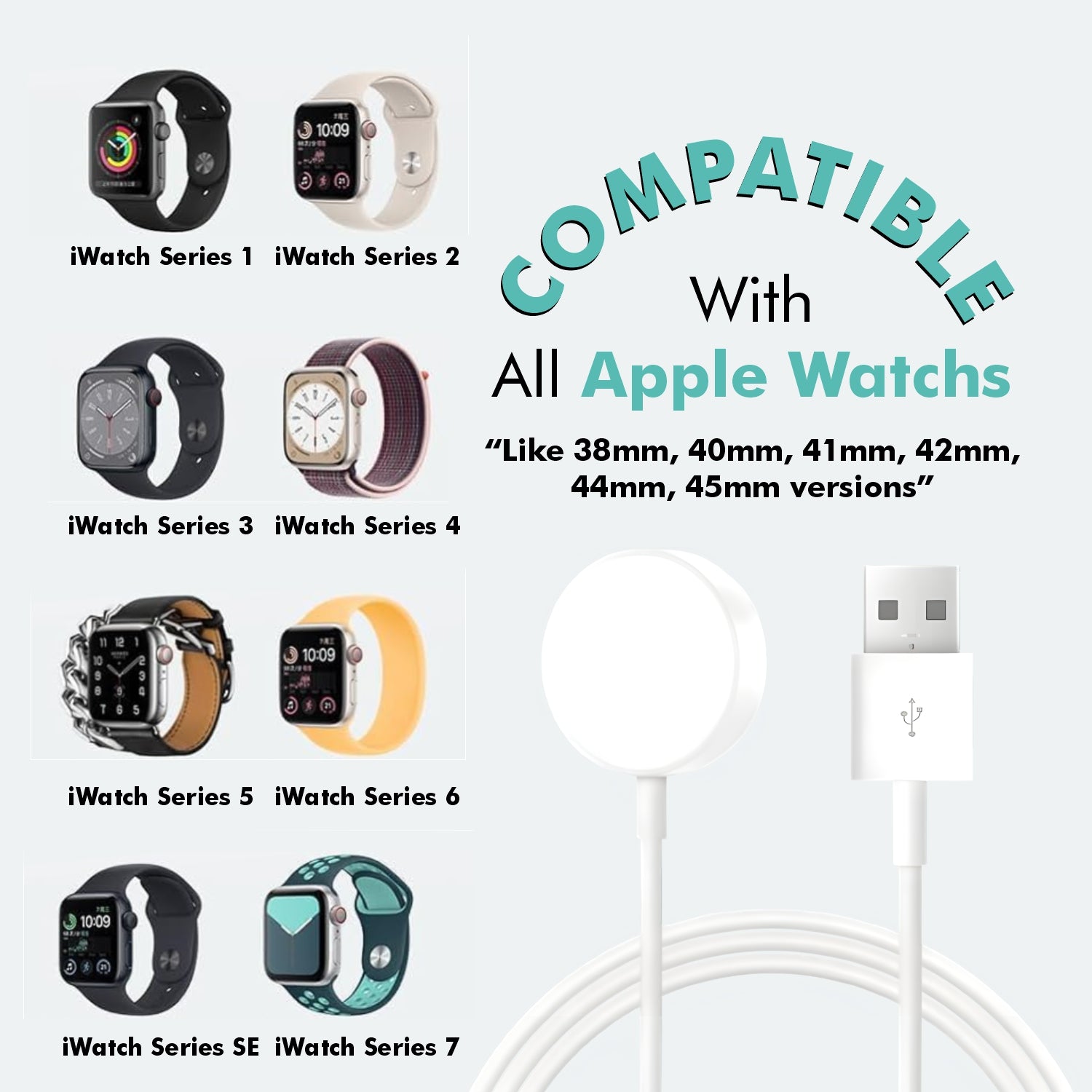 Compatible with all apple watches 