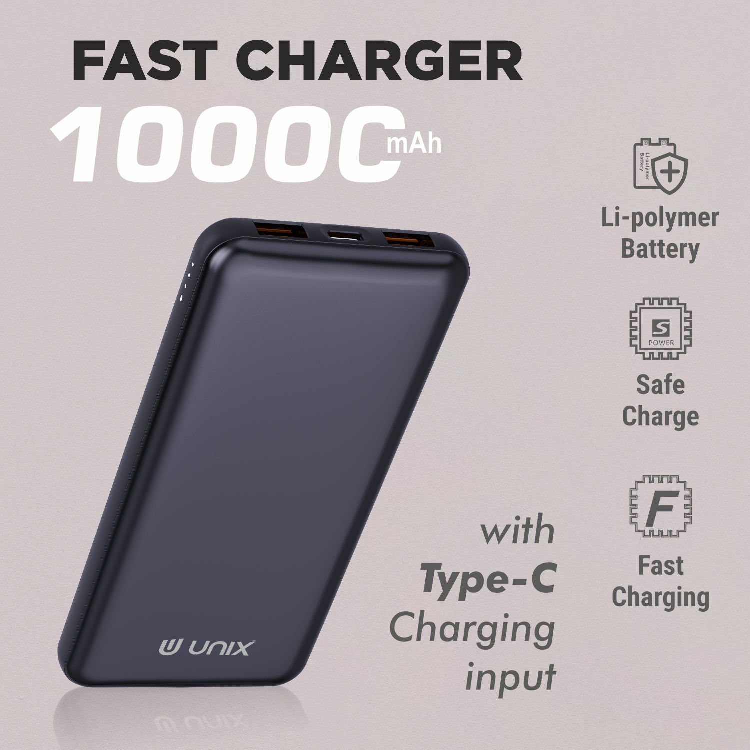 Unix UX-1529 10000mAh Power Bank