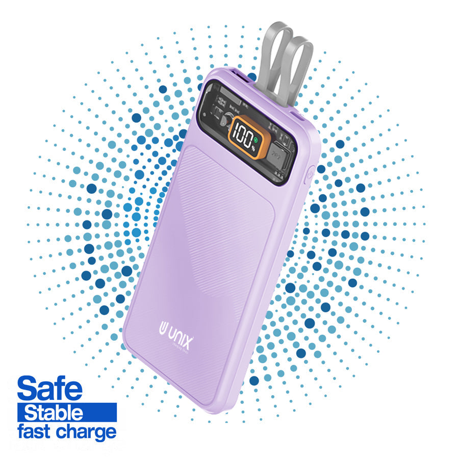 Unix UX-1513 30W PD Power Bank - Safe Stable Fast Charging - Unixindia.