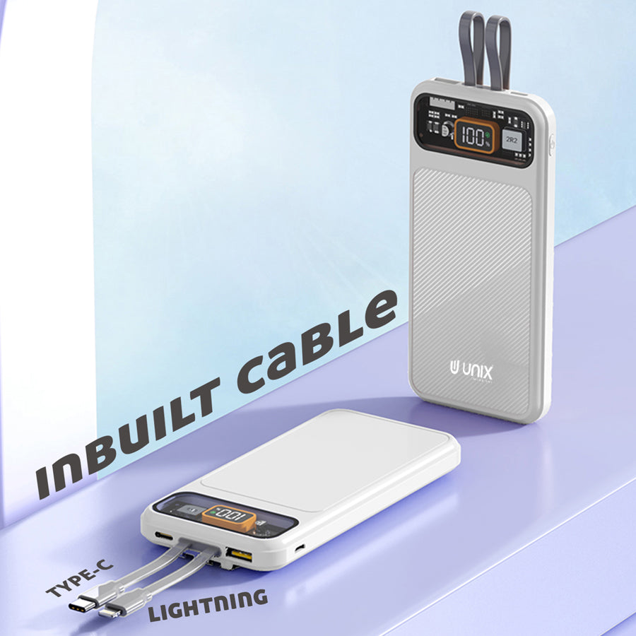 Unix UX-1513 30W PD Power Bank - Safe Stable Fast Charging