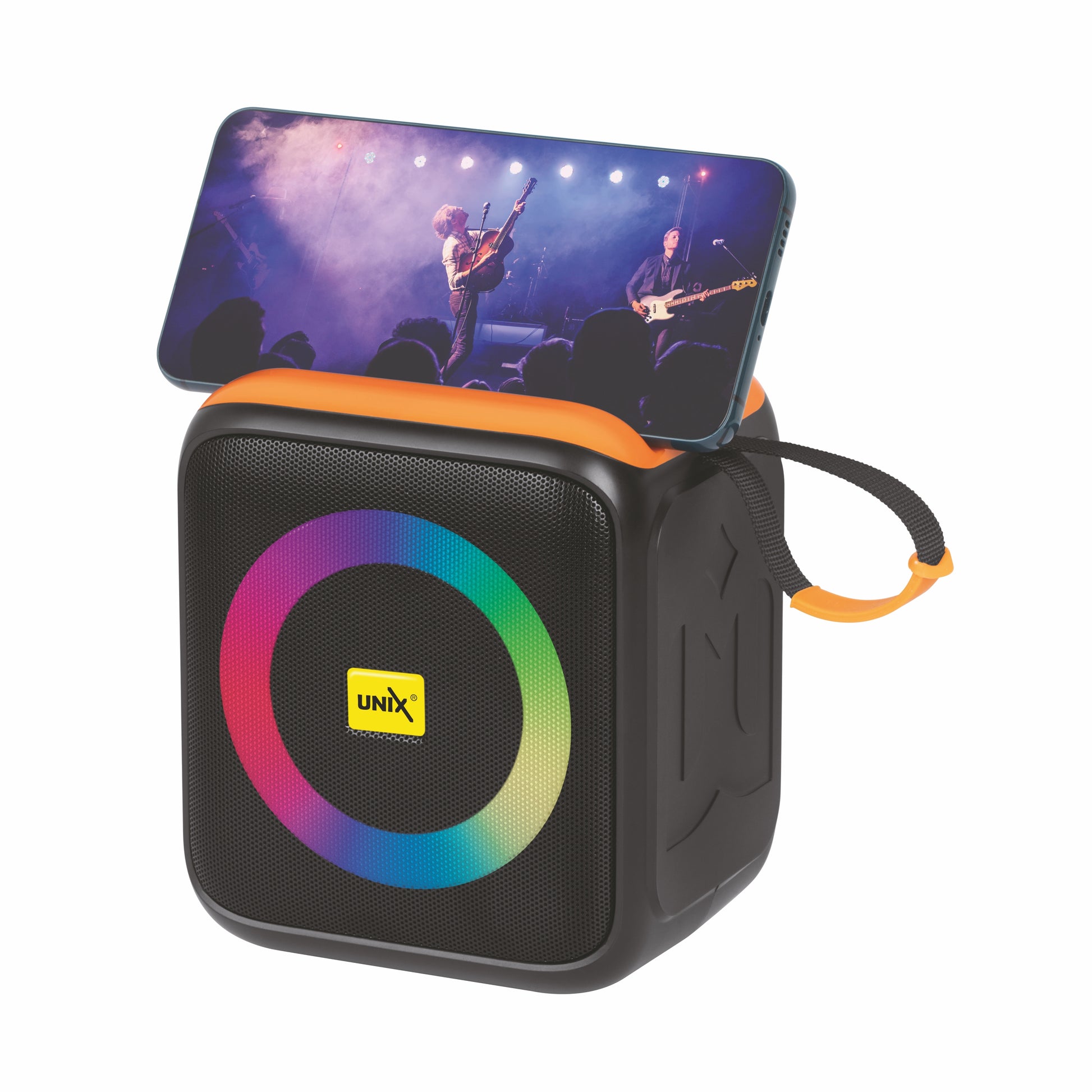 UNIX Kaboom XB-U66 Bluetooth Speaker äóñ 8W Audio with Deep Bass, RGB Lights & Long Battery - Unixindia.