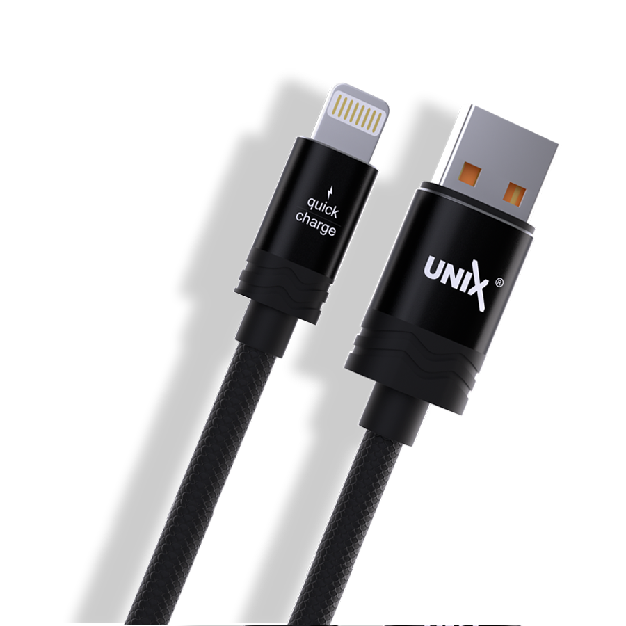 Unix UX-GS24 Best Data Cable lightning black