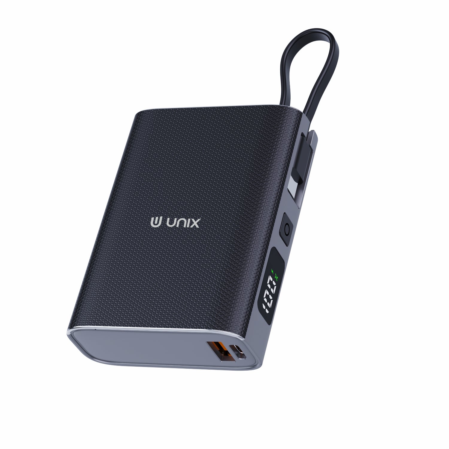 UNIX UX-1515 10000mAh Power Bank – Compact PD Fast Charging with Digital Display