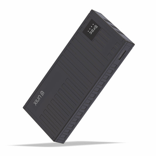 UNIX UX-1526 10000mAh Power Bank äóñ 3-in-1 Cables, Dual Input, & LED Torch