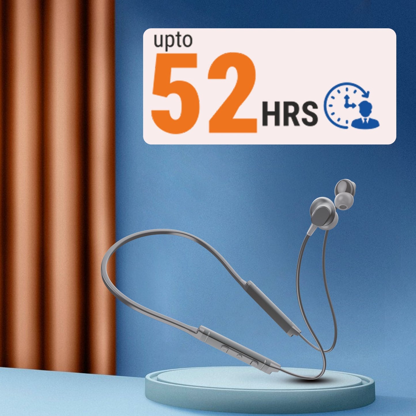 UNIX Ux-900 Springer Wireless Neckband – Up to 52 Hours Playtime, Premium Bass, Type-C Fast Charging - Unixindia.