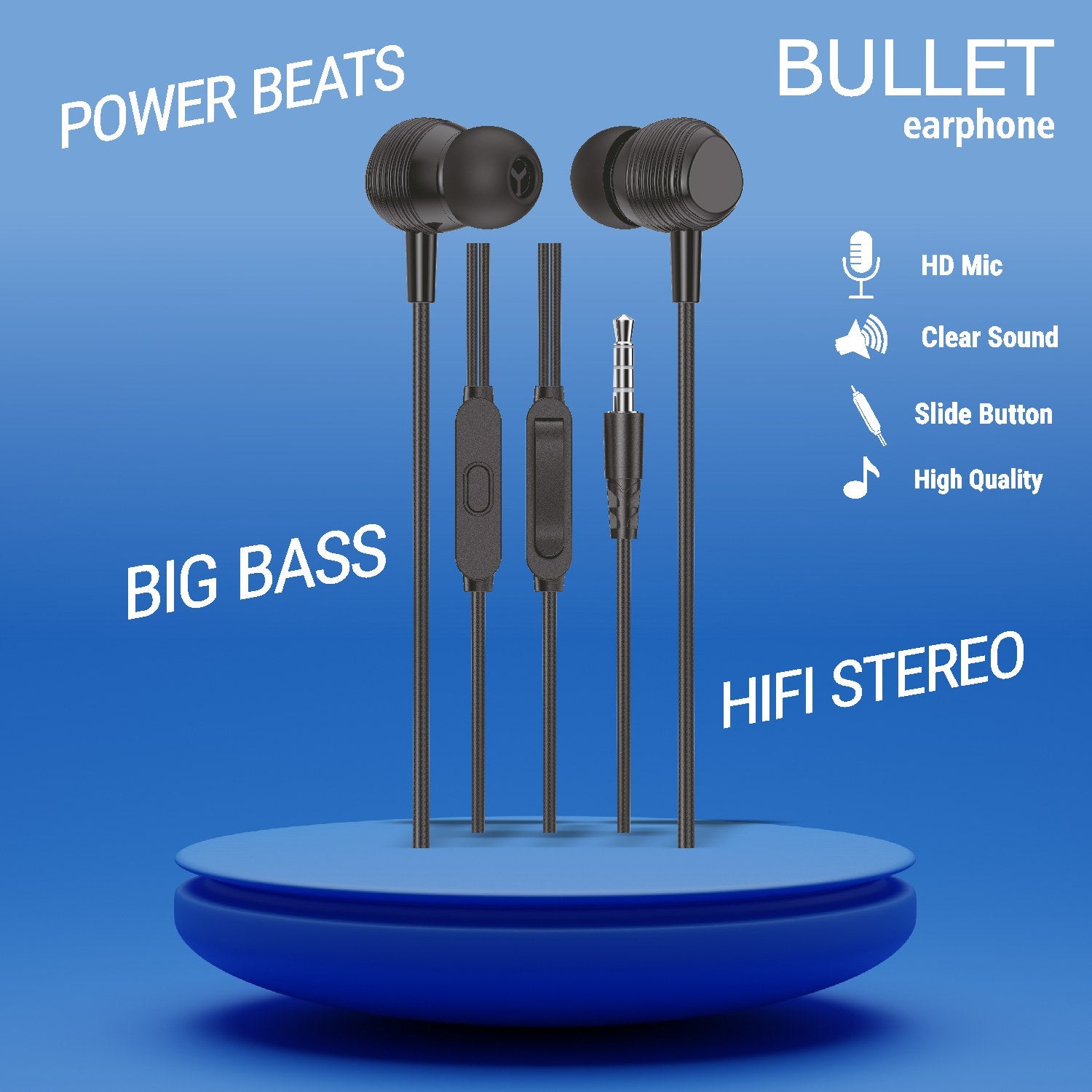 Unix Bullet Wired Earphones