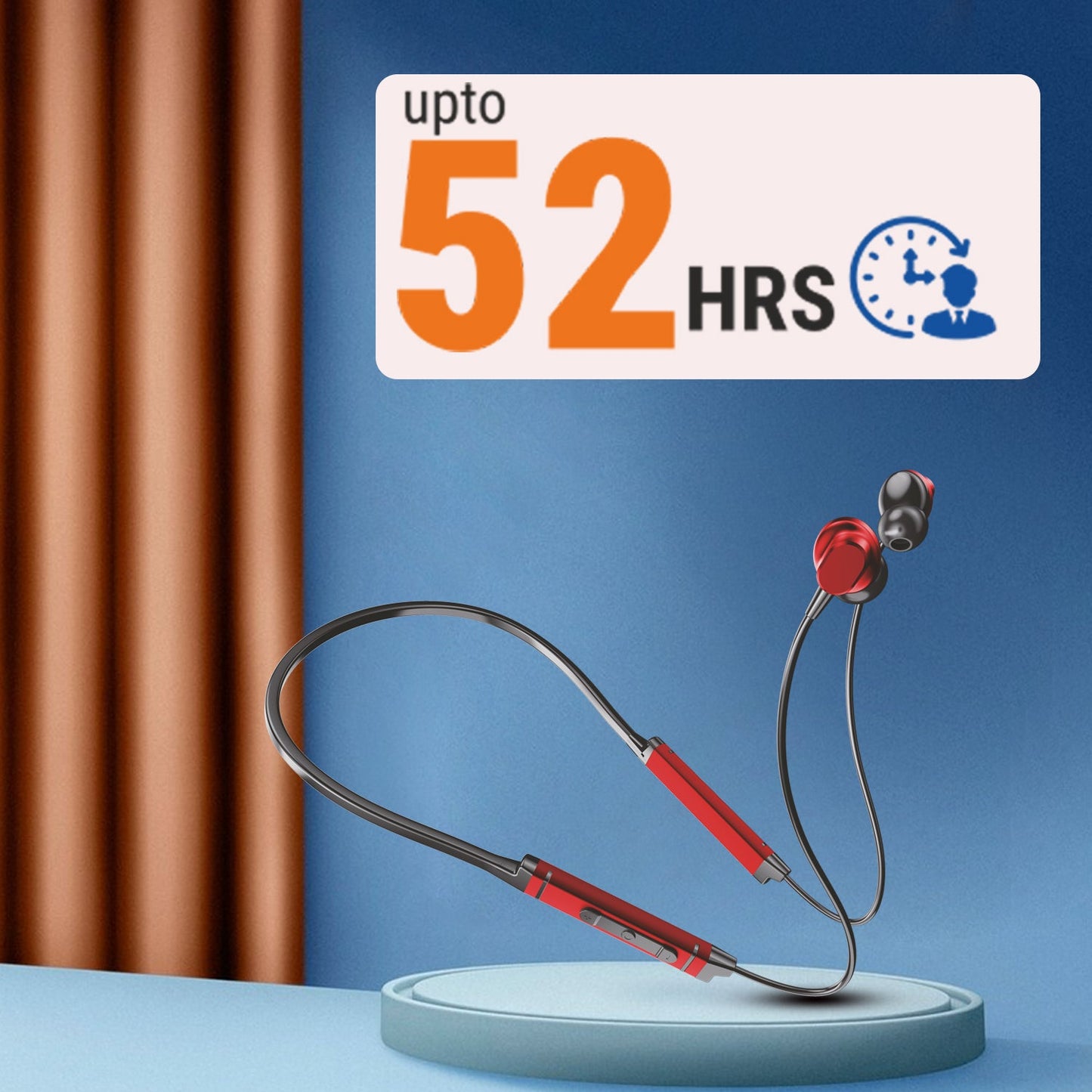UNIX Ux-900 Springer Wireless Neckband – Up to 52 Hours Playtime, Premium Bass, Type-C Fast Charging - Unixindia.