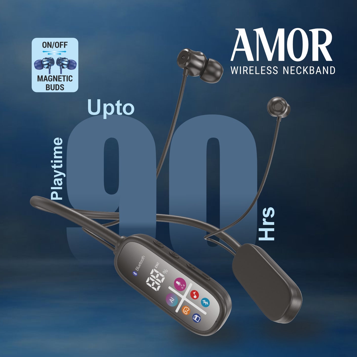 best long battery neckband for daily use