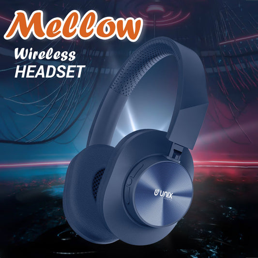 Unix UX-W100 Wireless Headphones: 36 Hours of Playtime, Type-C Charging, and Stunning Sound Quality - Unixindia.