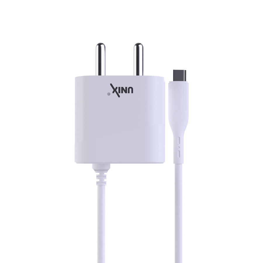 Unix UX-120 Best Travel Charger Micro USB Cable with 1 USB Port front