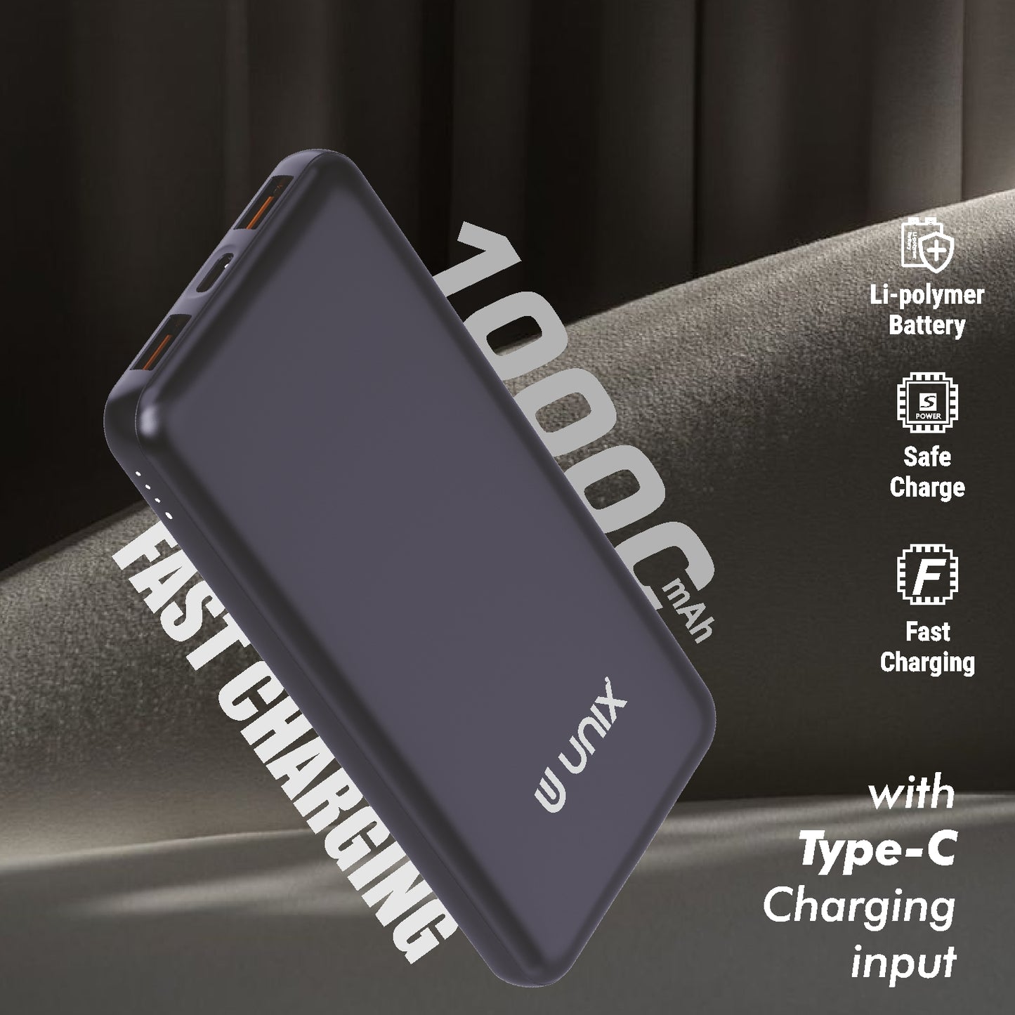 UNIX UX-1529 10000mAh Power Bank