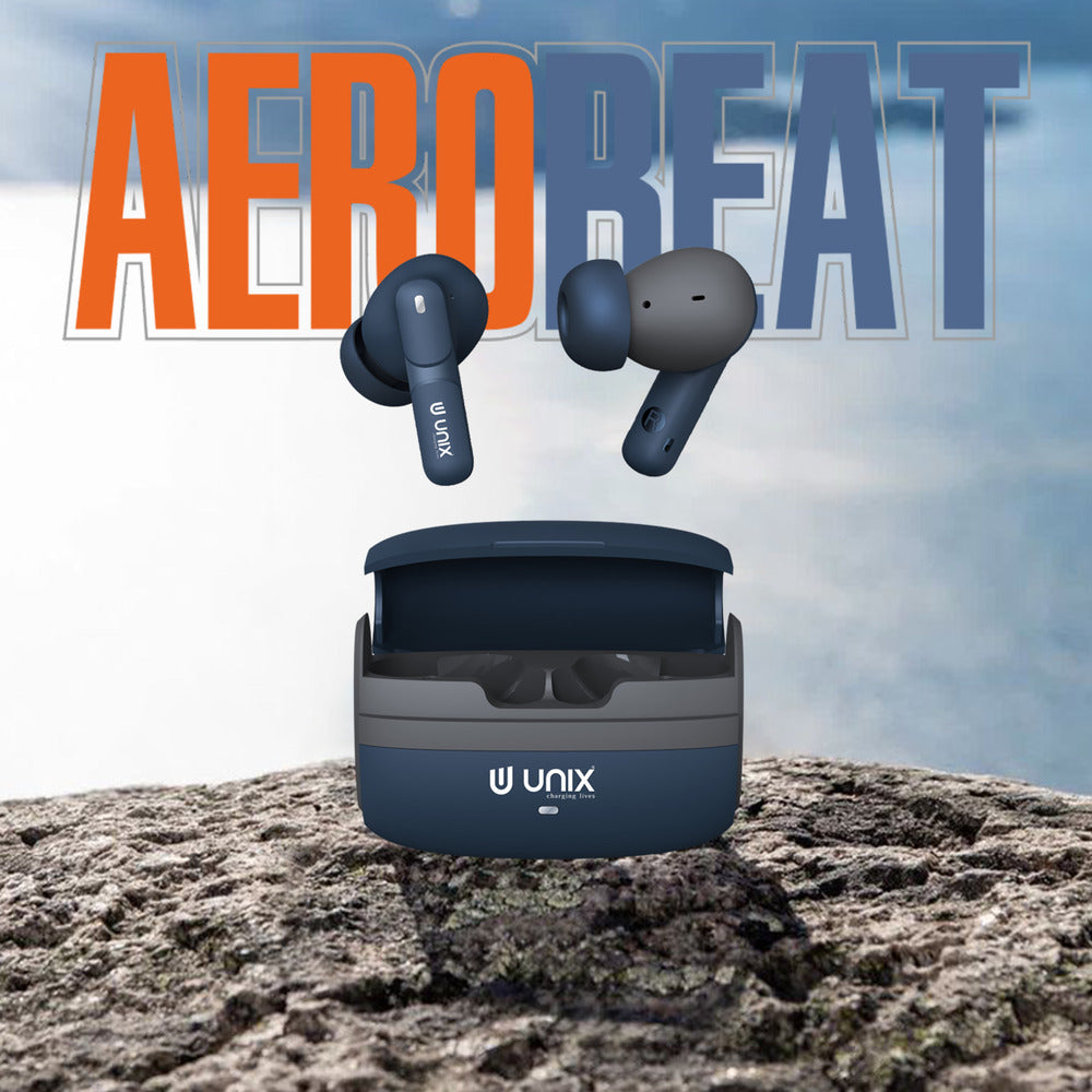 Unix UX-111 Aerobeat Wireless Earbuds | HD Sound, Long Battery Life