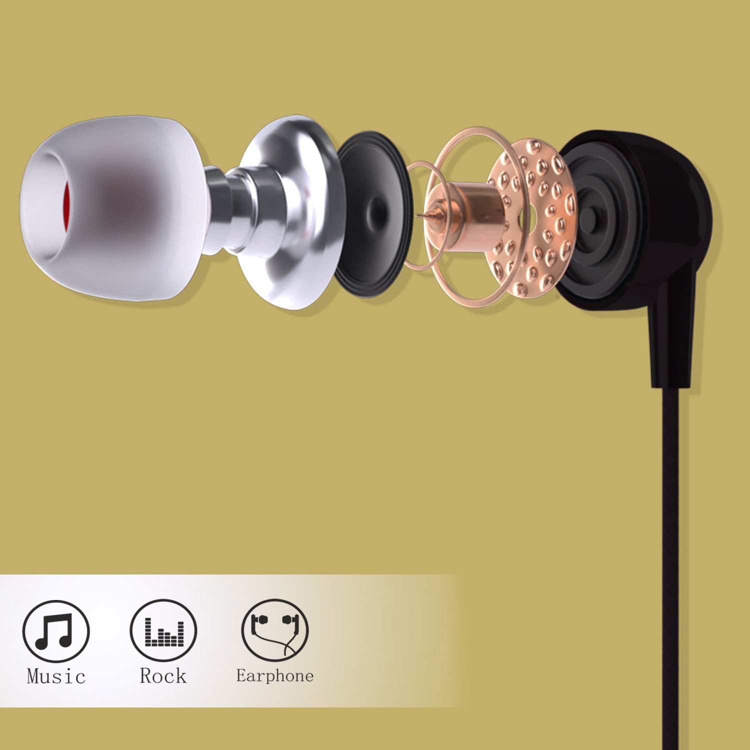 Unix Candy Best Wired Earphones - Premium Stereo Sound - Unixindia.